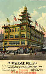 Sing Fat Co., Inc., Chinatown Panama Pacific San Francisco, CA 1915 Panama-Pacific Exposition Postcard Postcard