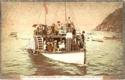 Glass Bottom Boat Postcard