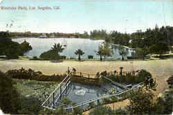 Westlake Park Los Angeles, CA Postcard Postcard