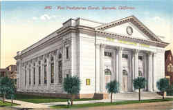 First Presbyterian Church Alameda, CA Postcard Postcard