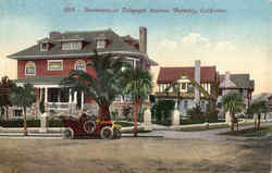 Residences On Telegraph Avenue Postcard