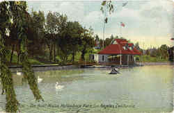 The Boat House, Hollenback Park Postcard