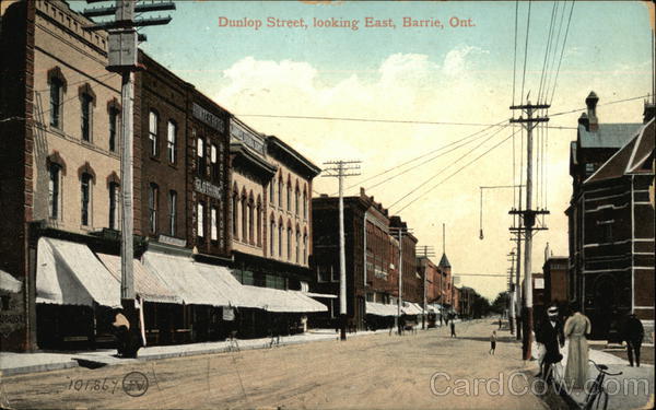Dunlop Street, looking East Barrie ON Canada Ontario