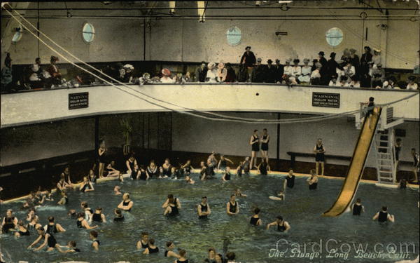 The Plunge at an Indoor Pool Long Beach California