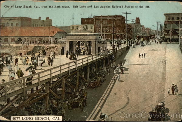 City of Long Beach From the Bathhouse California