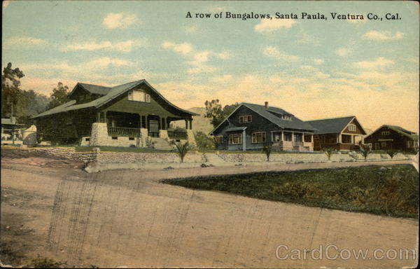 A Row of Bungalows Santa Paula California