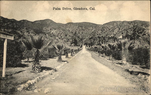 Palm Drive Glendora California E. A. Hall