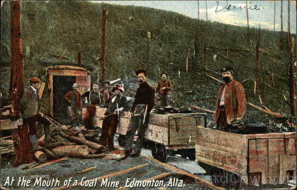 At the Mouth of a Coal Mine Edmonton AB Canada Alberta