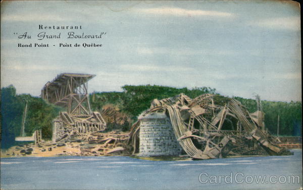 Restaurant Au Grand Boulevard Pont de Quebec PQ Canada