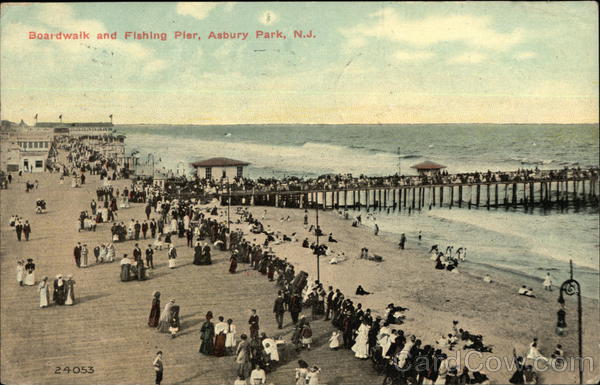 Boardwalk and Fishing Pier Asbury Park New Jersey
