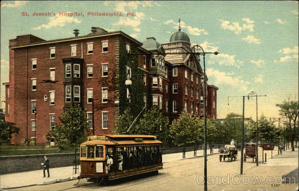 Street View of St Joseph's Hospital Philadelphia Pennsylvania