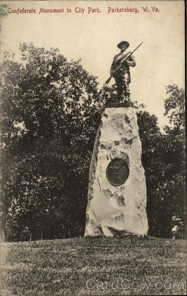 Confederate Monument in City Park Parkersburg West Virginia