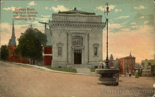 Savings Bank, Highland Avenue and Main Street Ossining New York