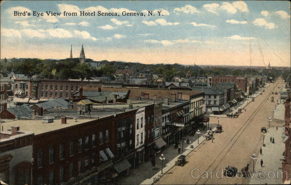Bird's Eye View from Hotel Seneca Geneva New York