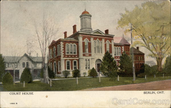 Street View of Court House Berlin ON Canada Ontario