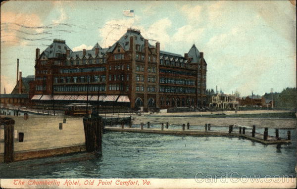 Water View of The Chamberlin Hotel Old Point Comfort Virginia