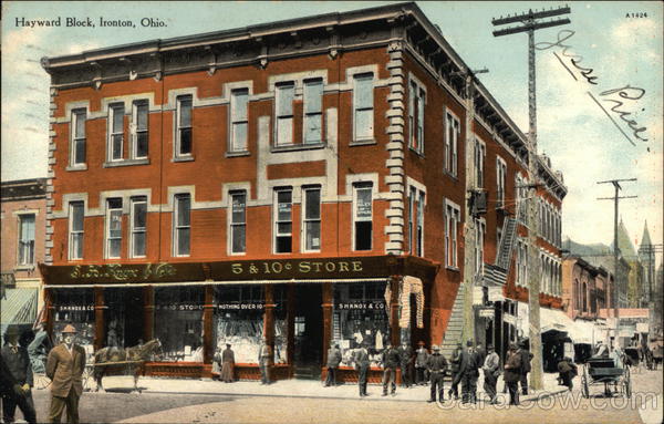 View of Hayward Block Ironton Ohio