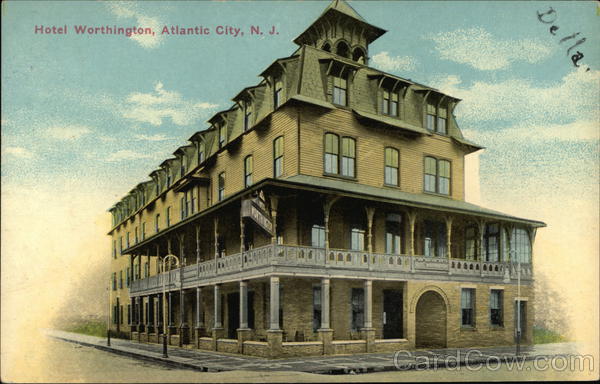 Street View of Hotel Worthington Atlantic City New Jersey