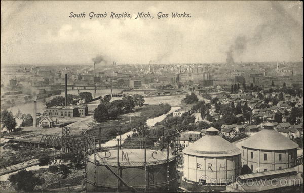 Bird's Eye View of Gas Works Grand Rapids Michigan