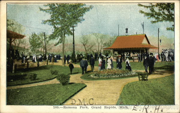 Patrons at Ramona Park Grand Rapids Michigan
