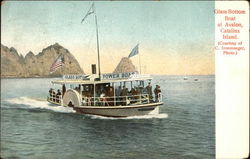Glass Bottom Boat Postcard