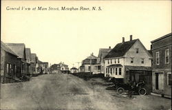 General View of Main Street Meteghan River, NS Canada Nova Scotia Postcard Postcard Postcard