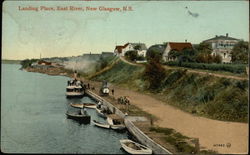 Landing Place on the East River New Glasglow, NS Canada Nova Scotia Postcard Postcard Postcard