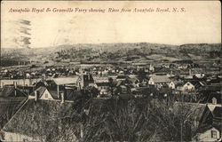 Annapolis Royal & Granville Ferry Showing River Nova Scotia Canada Postcard Postcard Postcard