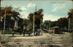 St Denis Street View Montreal, QU Canada Misc. Canada Postcard Postcard Postcard