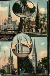 Churches of Fredericton Postcard
