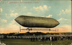 US Dirigible Balloon Postcard