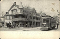 The Central House - JK Renner, Proprietor Postcard