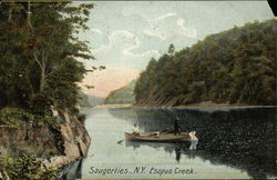 Fishermen on Esopus Creek Postcard