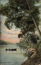 Fishermen on Esopus Creek Postcard