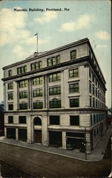 Masonic Building Postcard