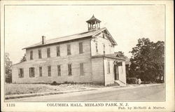 Street View of Columbia Hall Postcard