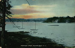 Scenic View of Orange Lake Newburgh, NY Postcard Postcard Postcard