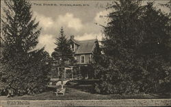 Lawn View of "The Pines" Postcard