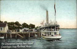The Steamboat Landing at Peaks Island - Greetings Postcard