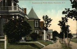 Residences on Porter Street Yarmouth, NS Canada Nova Scotia Postcard Postcard Postcard