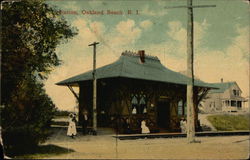 Station Oakland Beach, RI Postcard Postcard Postcard