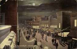 The Boardwalk by Moonlight Postcard