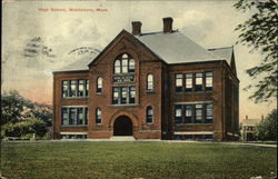 High School and Grounds Postcard