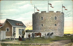 Castle of Old Fort William Henry Postcard