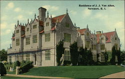 Residence of JJ Van Allen Newport, RI Postcard Postcard Postcard