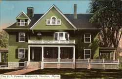 The FA Powers Residence Postcard