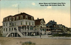 Billow House and Cottages along Shore, Ocean Park Old Orchard Beach, ME Postcard Postcard Postcard