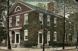 Colonial Residence of McBarton Myers Postcard