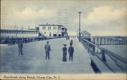 Boardwalk along the Beach Postcard