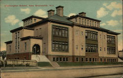 Street View of Washington School Postcard